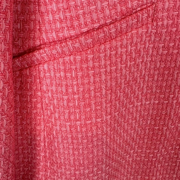 NWT Talbots Peach/Coral Textured 2 Button Closure Long Sleeve Blazer/Jacket - Picture 4 of 11